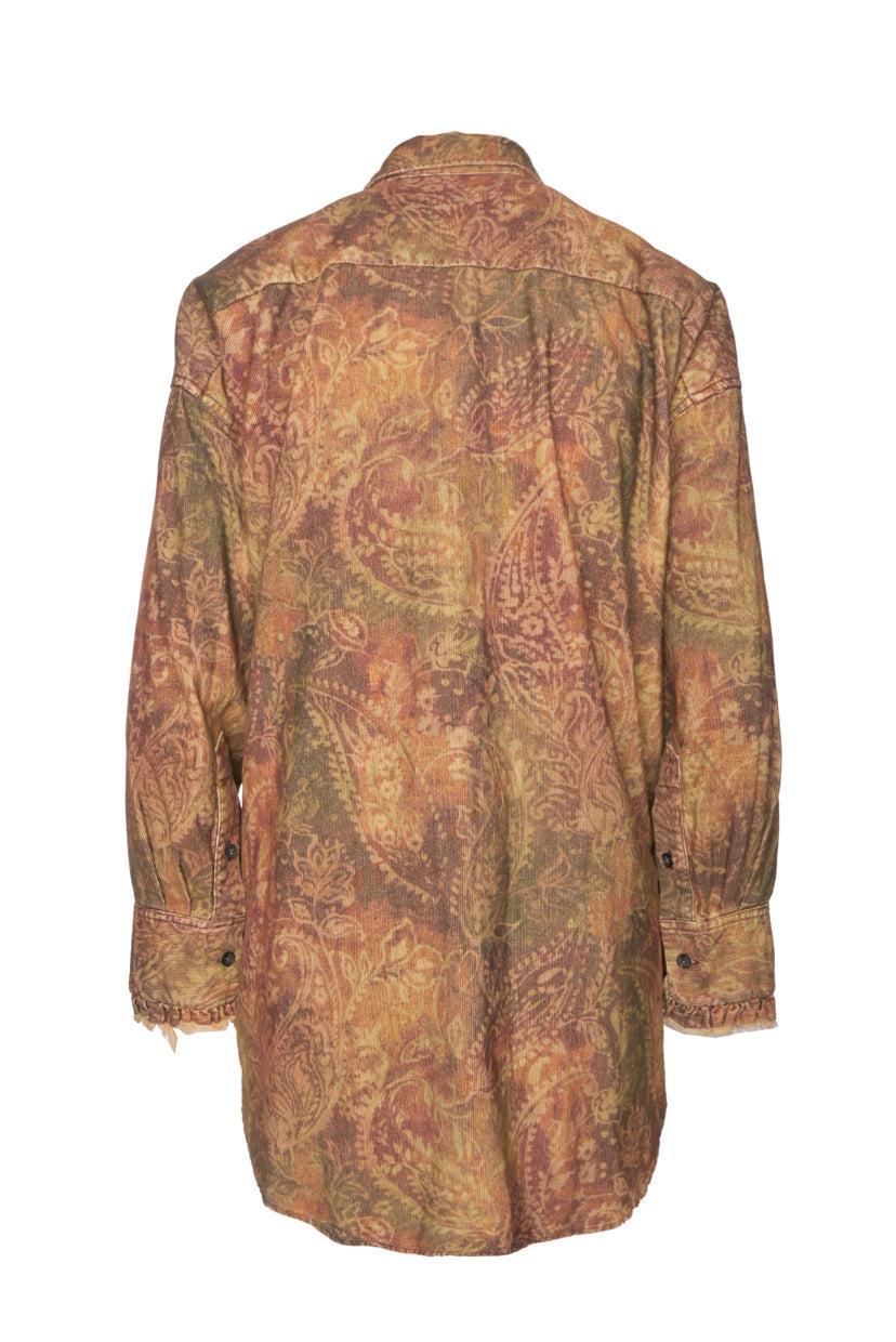 R13 Size XS Drop Neck Tuxedo Shirt