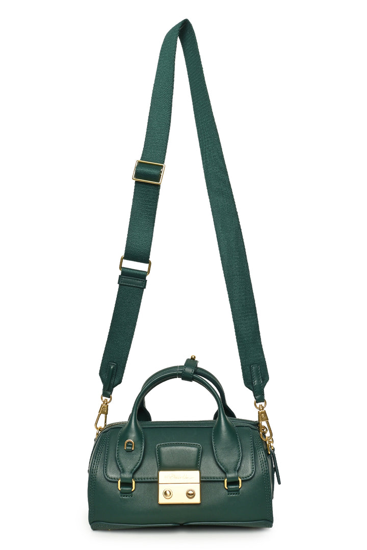 3.1 Phillip Lim Forest Green Calf Leather Pashli Duffle Bag