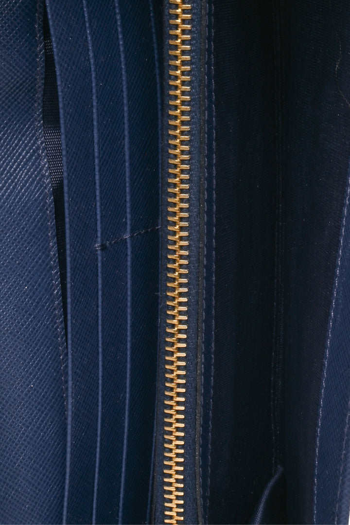 Prada Saffiano Leather Continental Flap Wallet