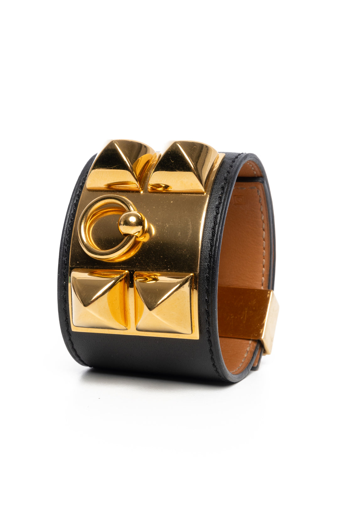 Hermes Collier De Chien Studded Leather Bracelet