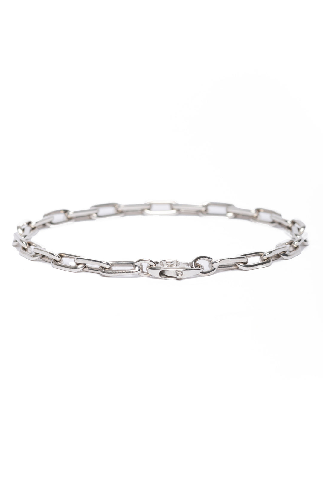 Cartier 18K White Gold 'Santos de Cartier' Chain Bracelet