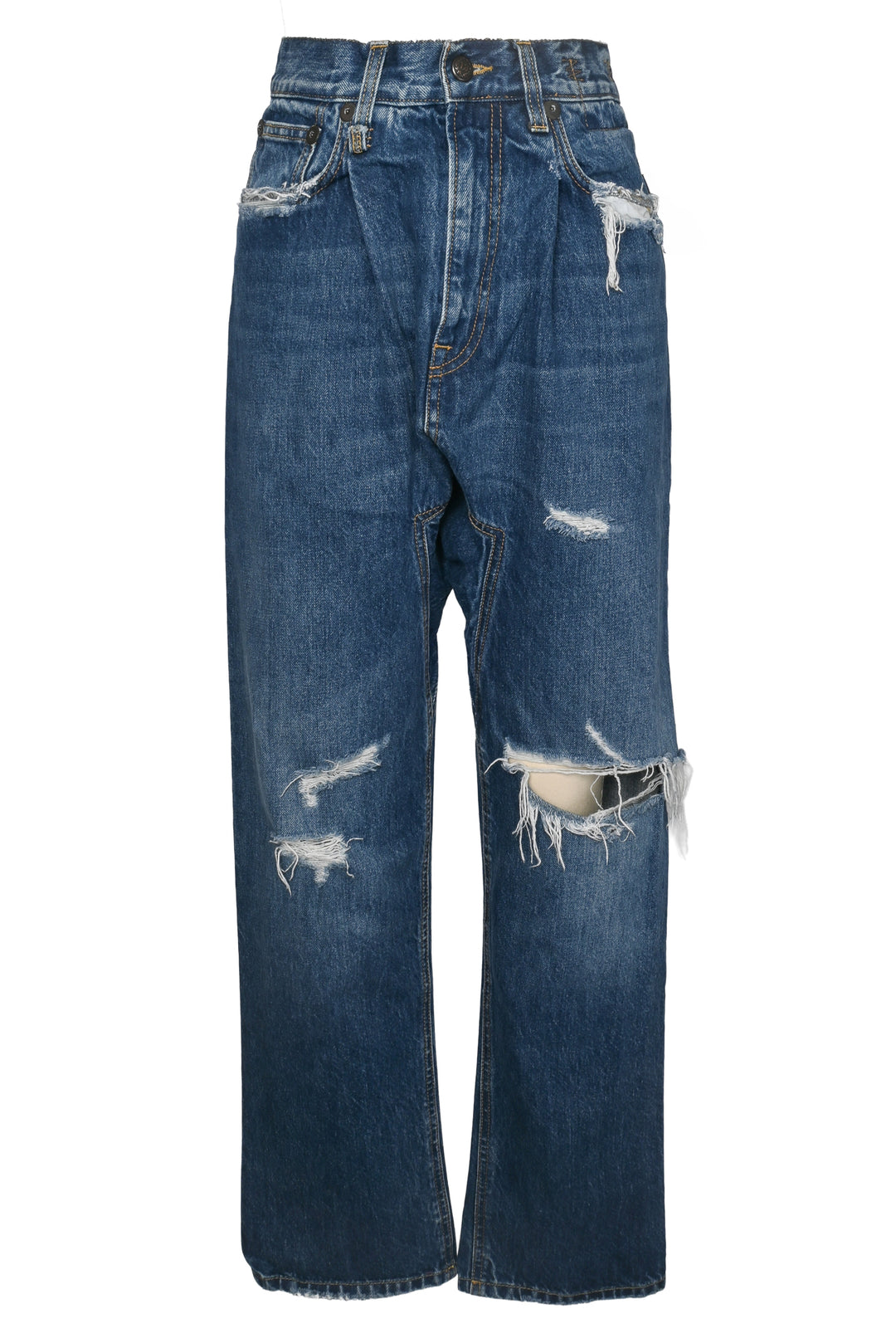 R13 Size 26 Pleated Drop Jeans