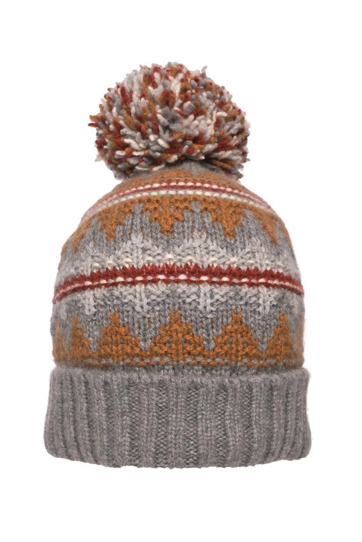 Loro Piana Pompom Embellished Argyle Cashmere Beanie