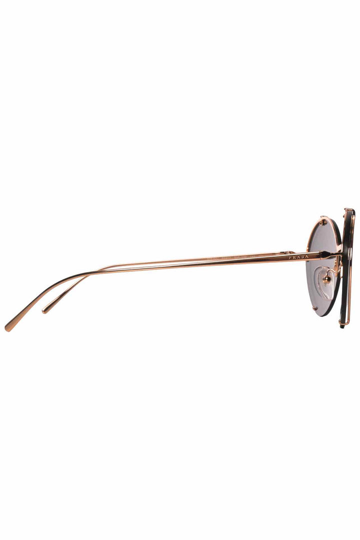 Prada Floral Oval Frameless Sunglasses