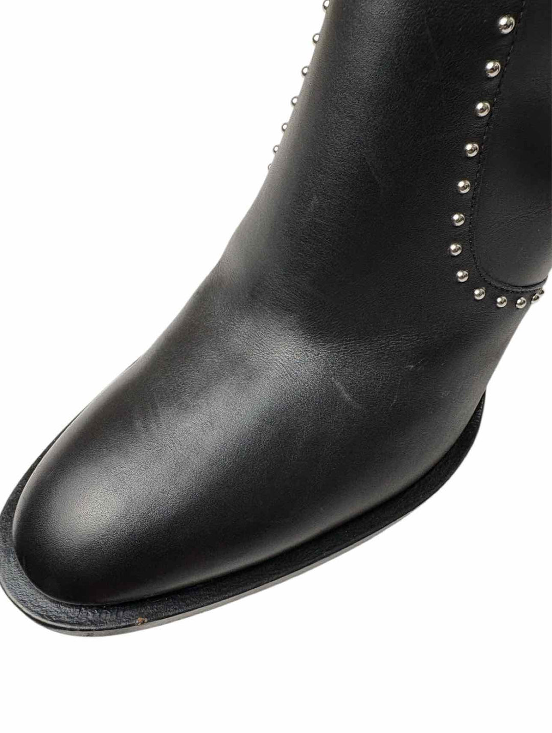 Givenchy Size 39.5 Elegant  Studded Leather Ankle Boots