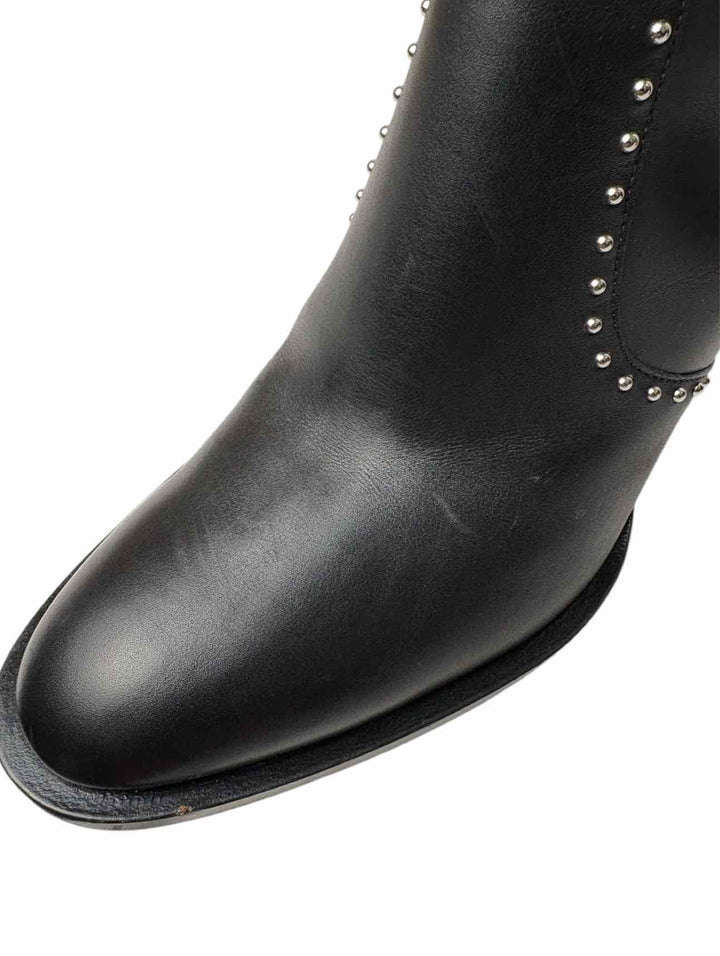 Givenchy Size 39.5 Elegant  Studded Leather Ankle Boots