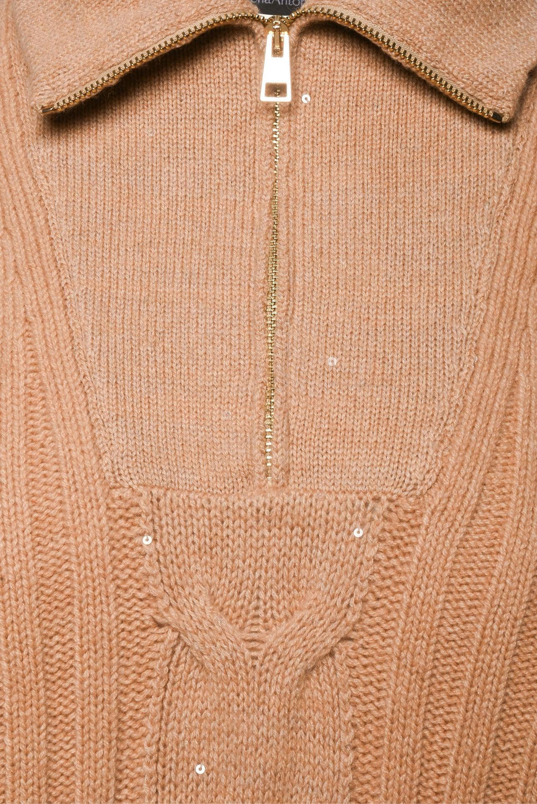 Lorena Antoniazzi Size XS/S Half-Zip Sleeveless Sweater