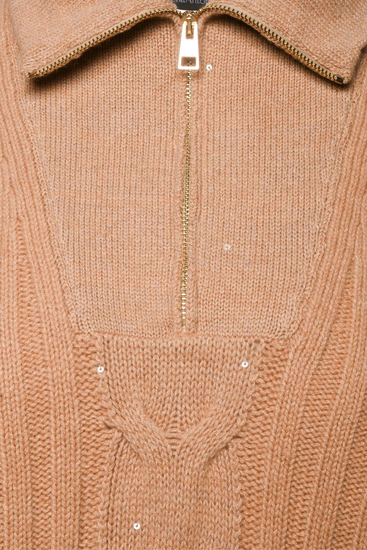 Lorena Antoniazzi Size XS/S Half-Zip Sleeveless Sweater