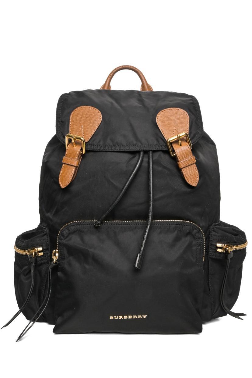 Burberry Rucksack Leather Trimmed BackPack