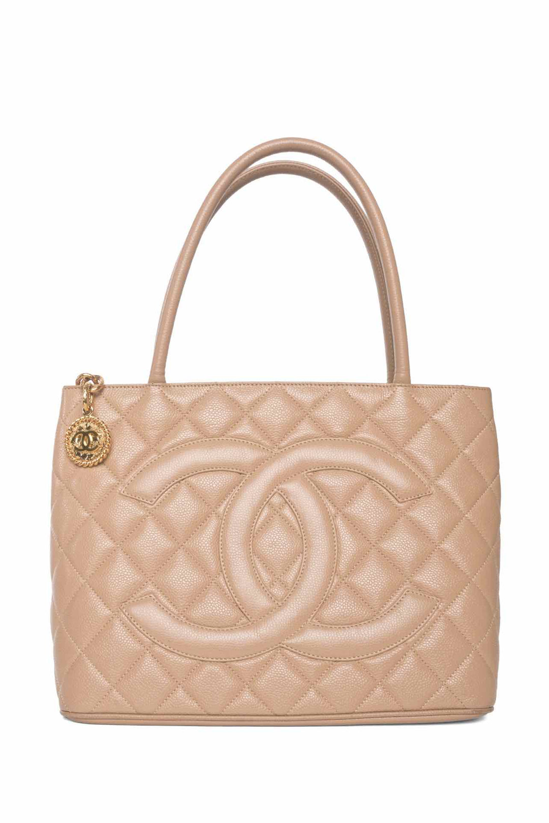 Chanel 2002-2003 Caviar Medallion Tote