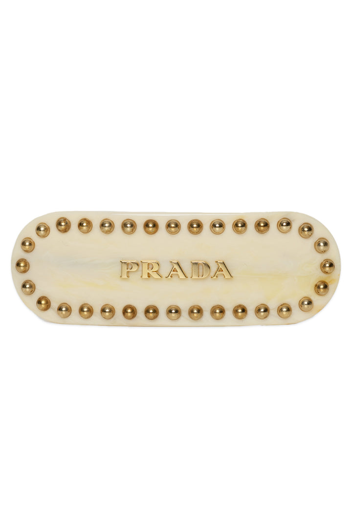 Prada Plex Studded Hair Clip