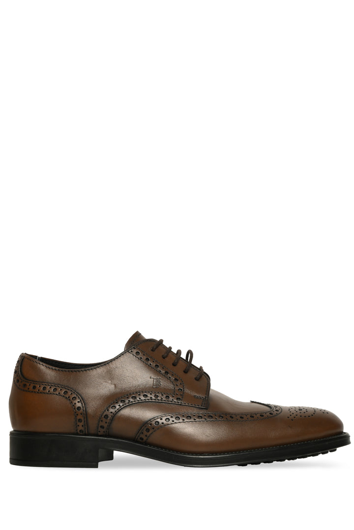 Mens Shoe Size 7 Tod'S Lace Up Perforated Leather dress Shoes