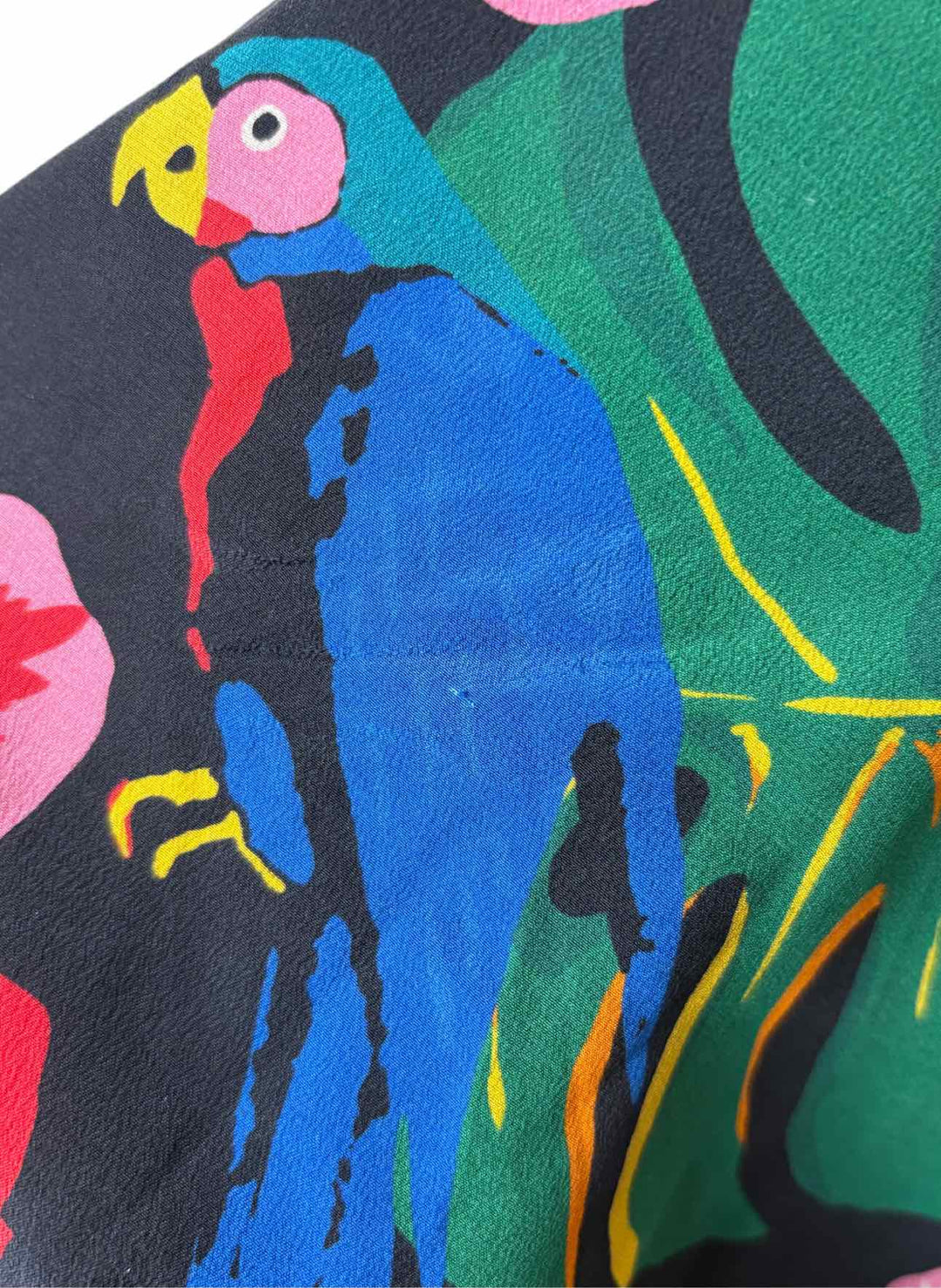 Valentino Size 40 Tropical Pattern Silk Dress