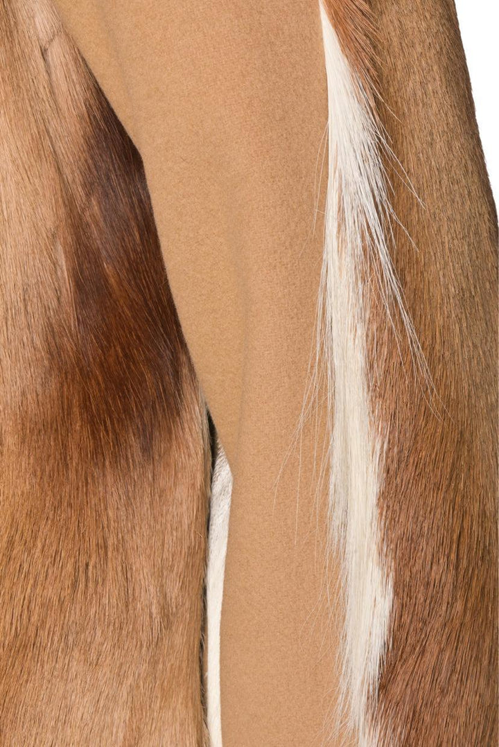 MSGM Size 40 Fleece Virgin Wool & Fur Coat