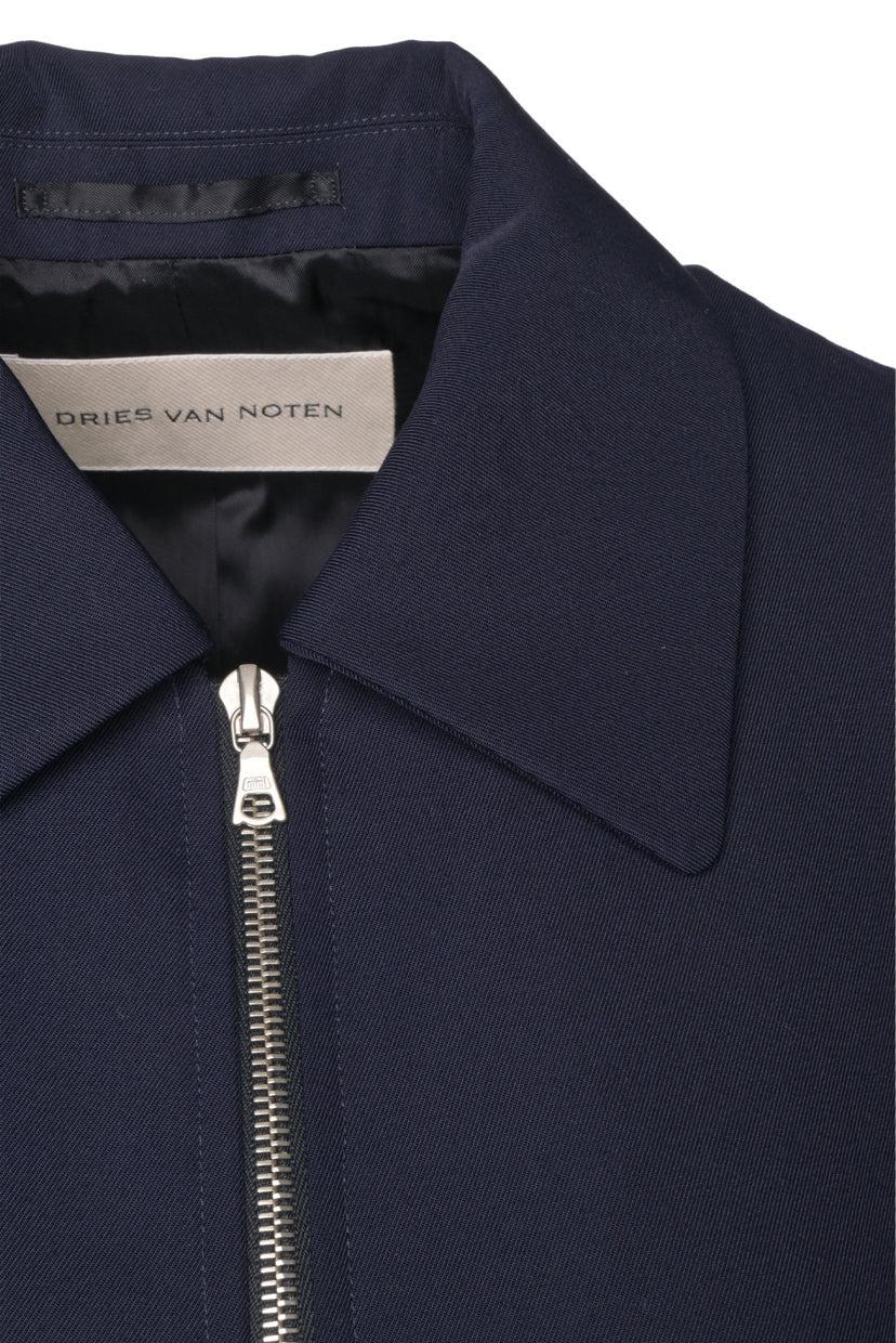 Dries Van Noten Size 40 Cropped Twill Bomber Jacket