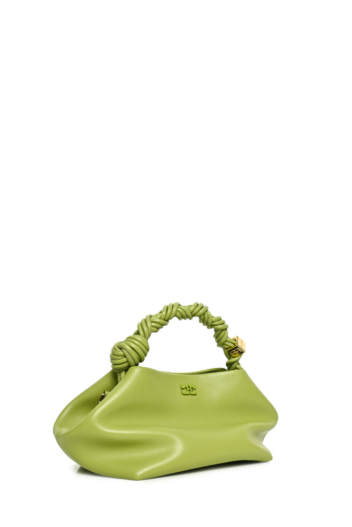 Ganni Mosstone Green Small Bou Purse