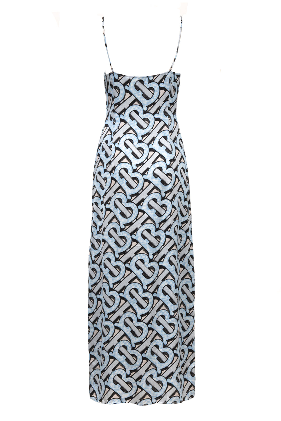 Burberry Size 6 TB Monogram Silk Slip Dress