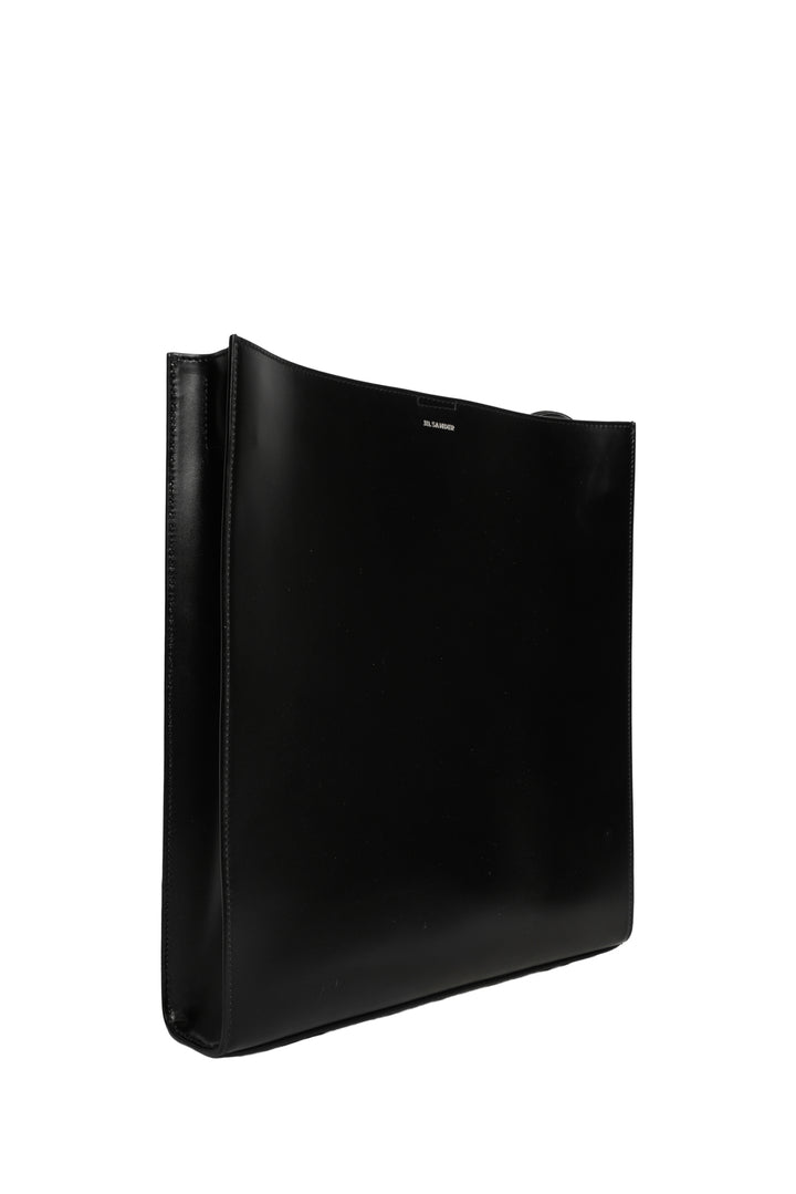 Jil Sander Tangle Leather Shoulder Bag