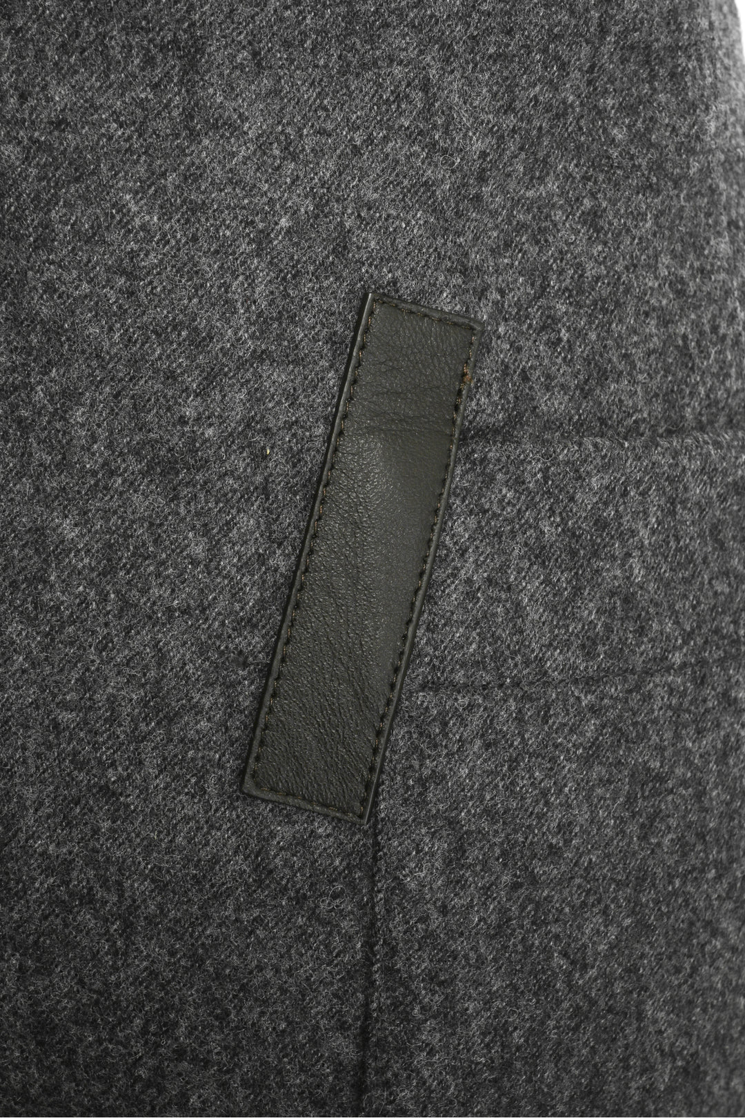 Hermes Size 34 Men's Lambskin Detailed Wool Pants