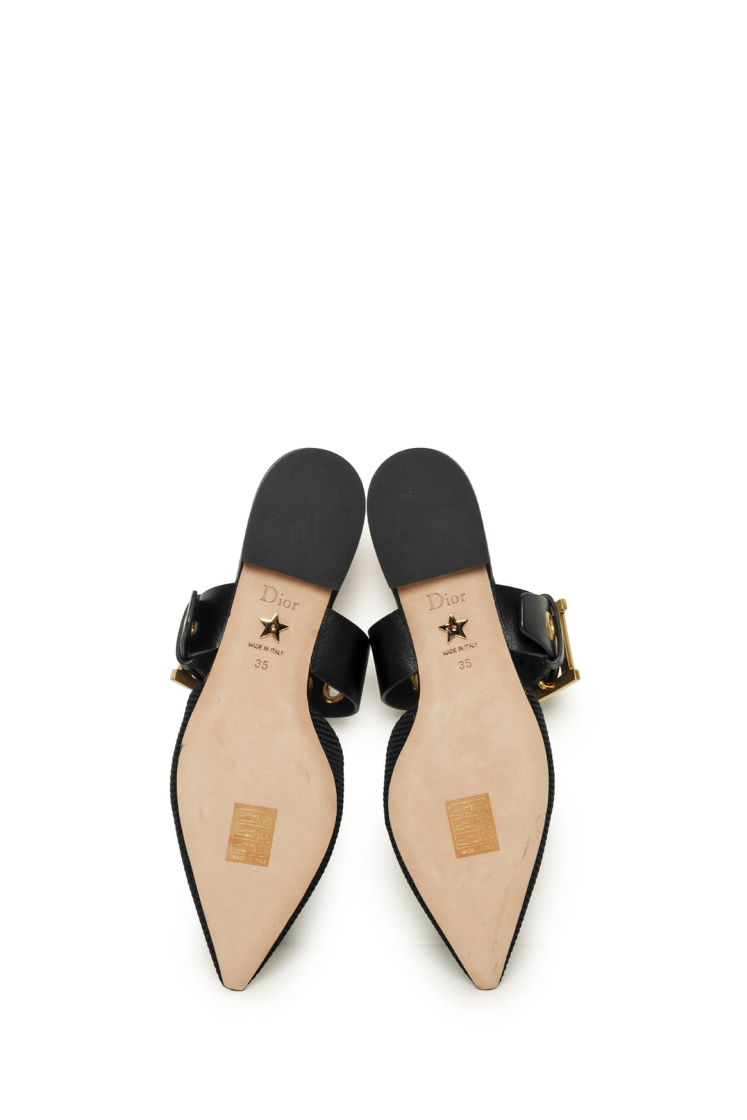 Christian Dior Size 35 Technical Fabric D-Dior Ballerina Flat Mule