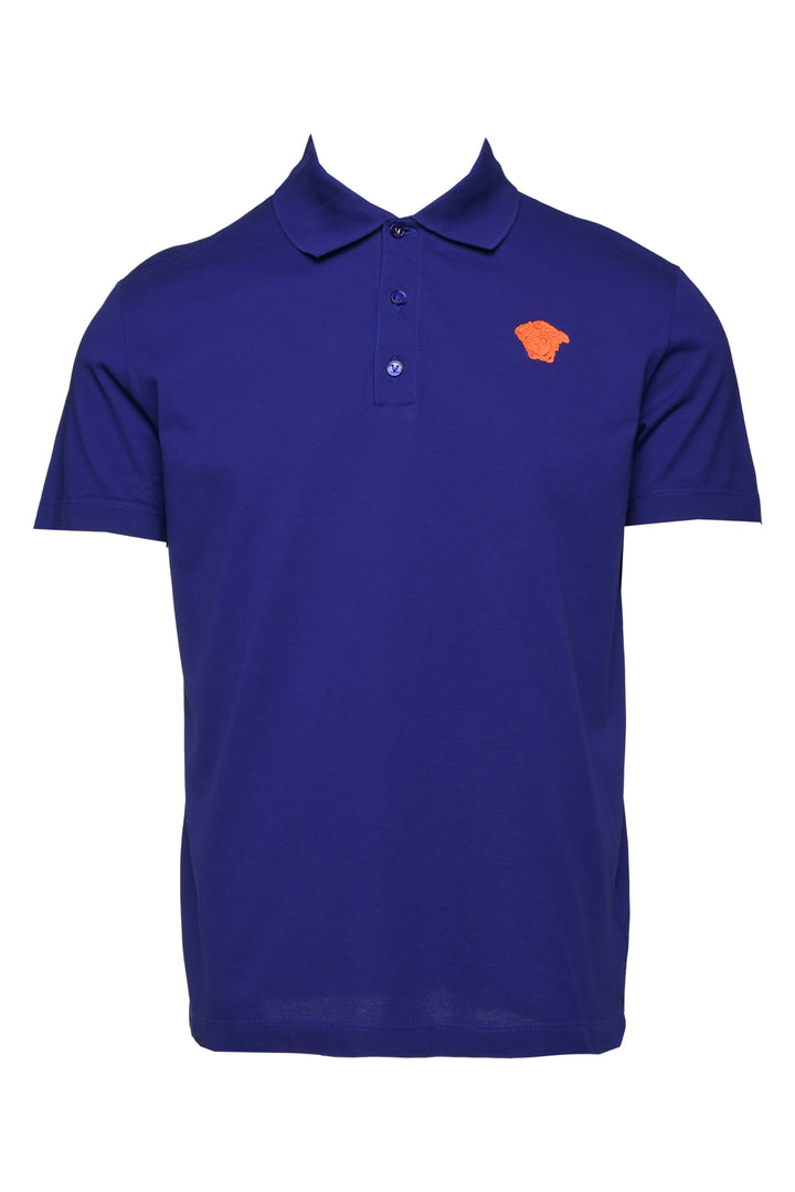 Versace Size M Men's Medusa Embroidered Logo Polo