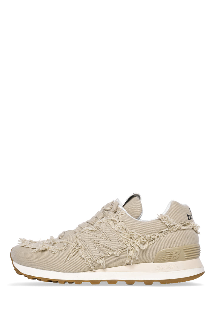 Miu Miu x New Balance Size 36.5 Distressed Denim Sneaker