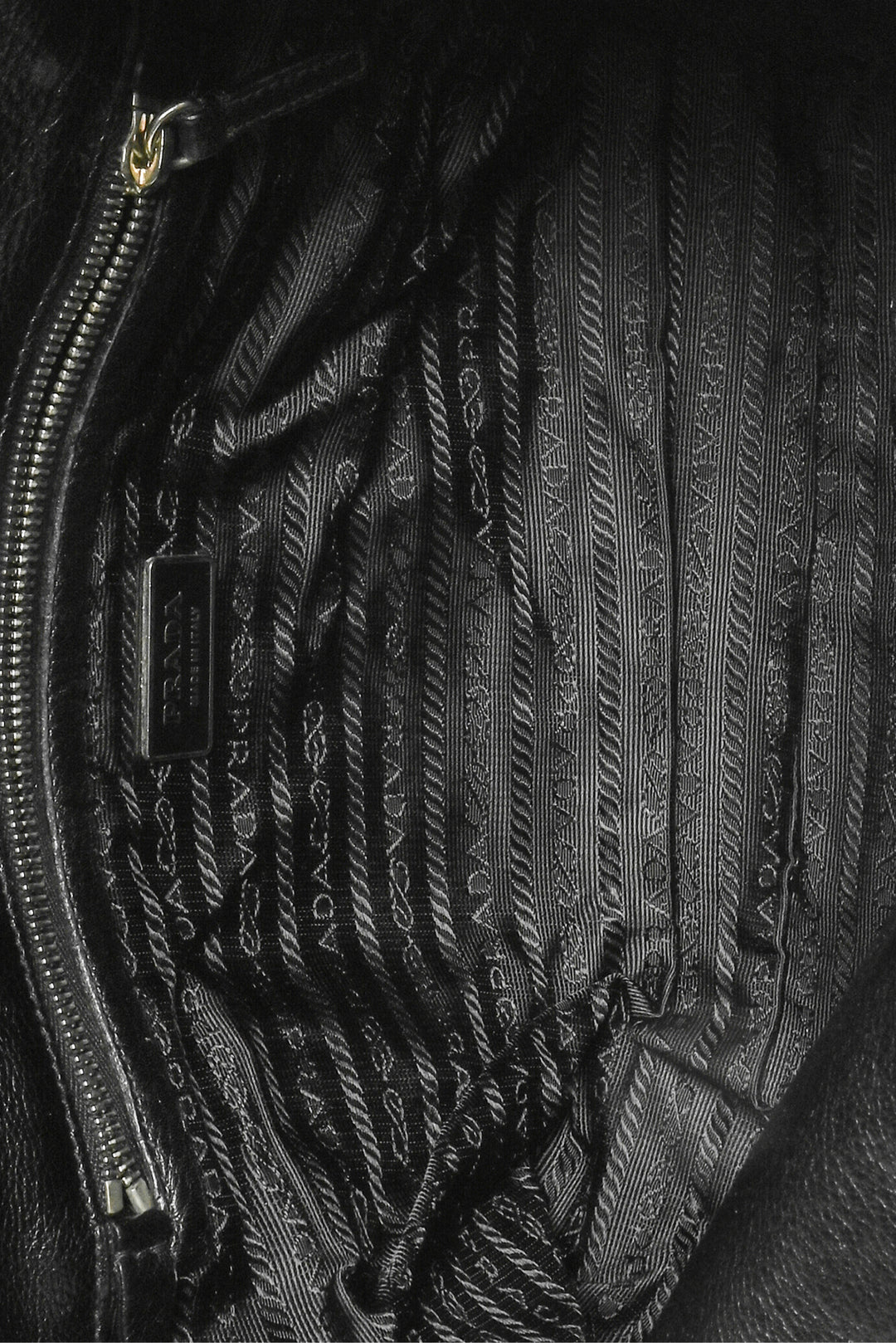 Prada Vintage Easy Pushlock Sybille Shoulder Bag