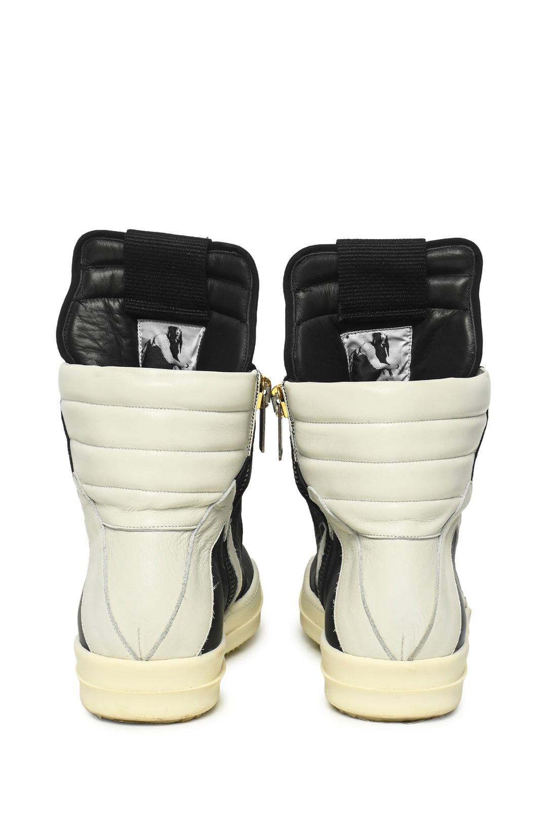 Mens Shoe Size 41.5 Rick Owens Men's Plinth Geobasket Leather High Top Sneakers