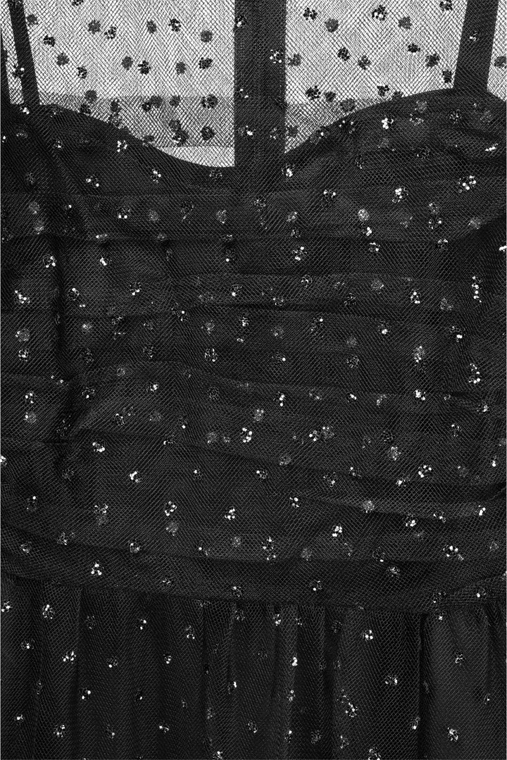 Red Valentino Size 00 Embellished Tulle Long Dress