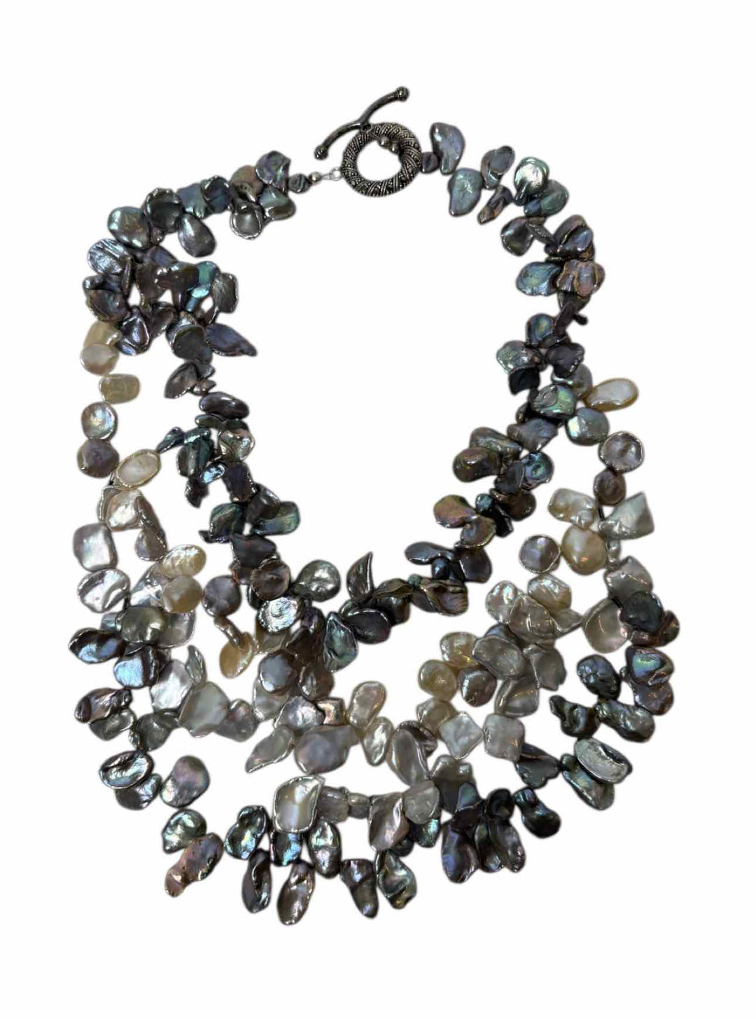 Skanda Multi Strand Keshi Pearl  Necklace