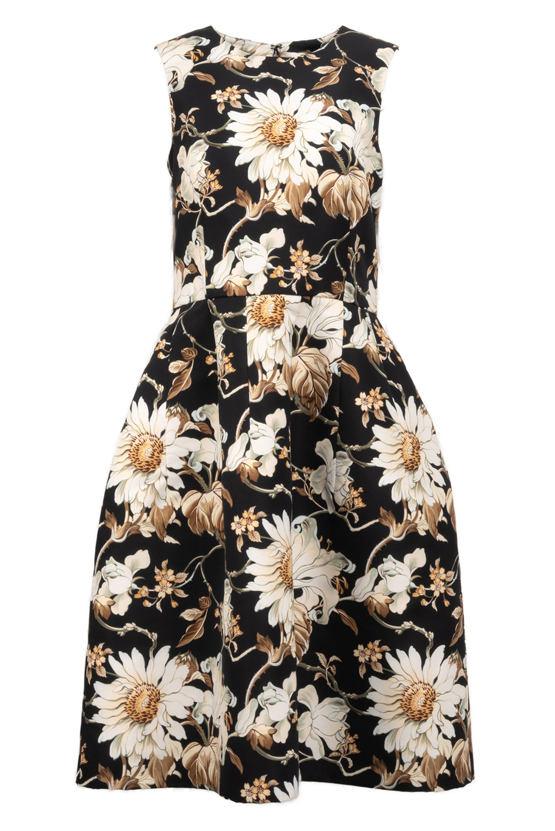 Oscar De La Renta Size 10 Floral Midi Dress
