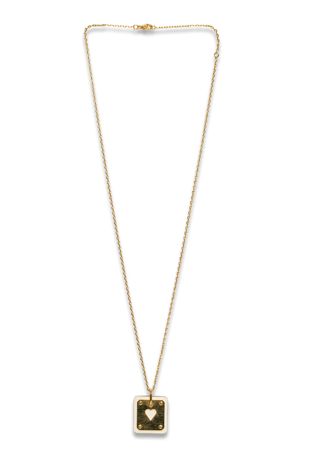 2022 Hermes As de Coeur Pendant Necklace