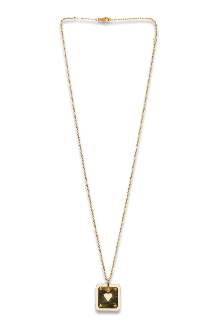 2022 Hermes As de Coeur Pendant Necklace