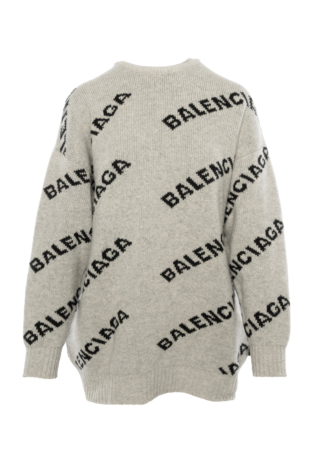 Balenciaga Size XS 2018 Allover Logo Crewneck Sweater