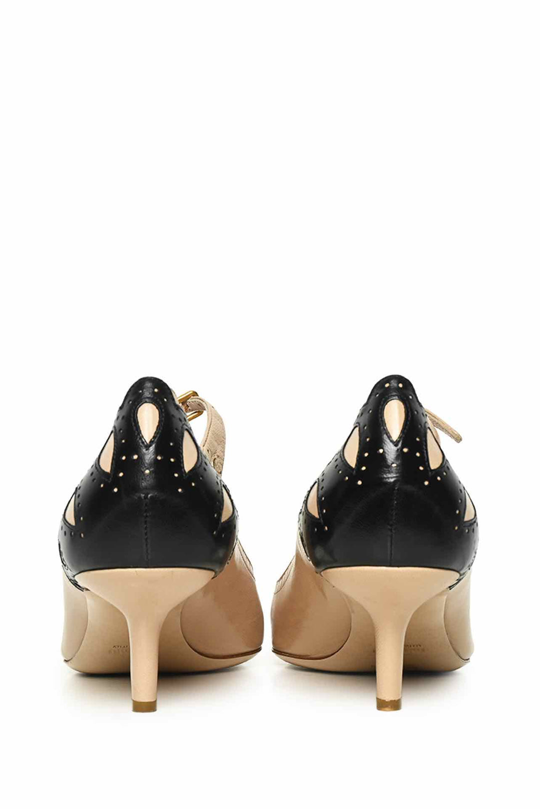 Miu Miu Size 41 Broque Open Toe Pumps