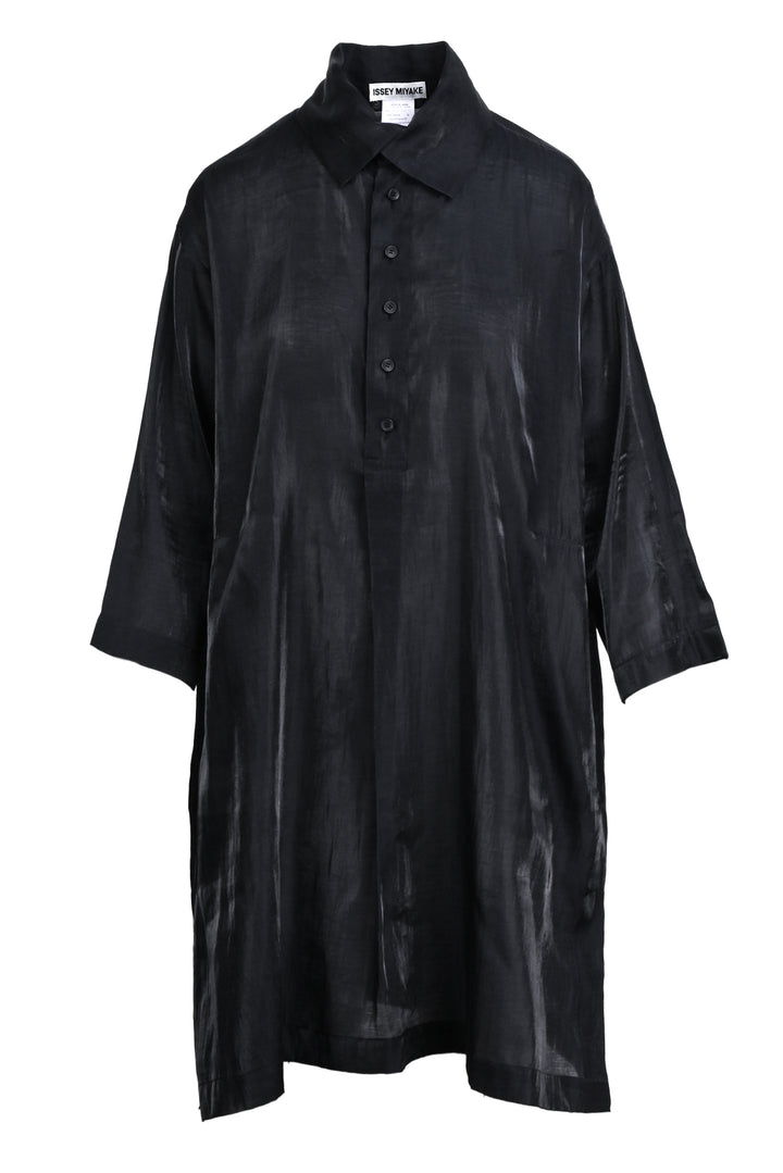 Issey Miyake Size S Quarter Button Sheer Dress