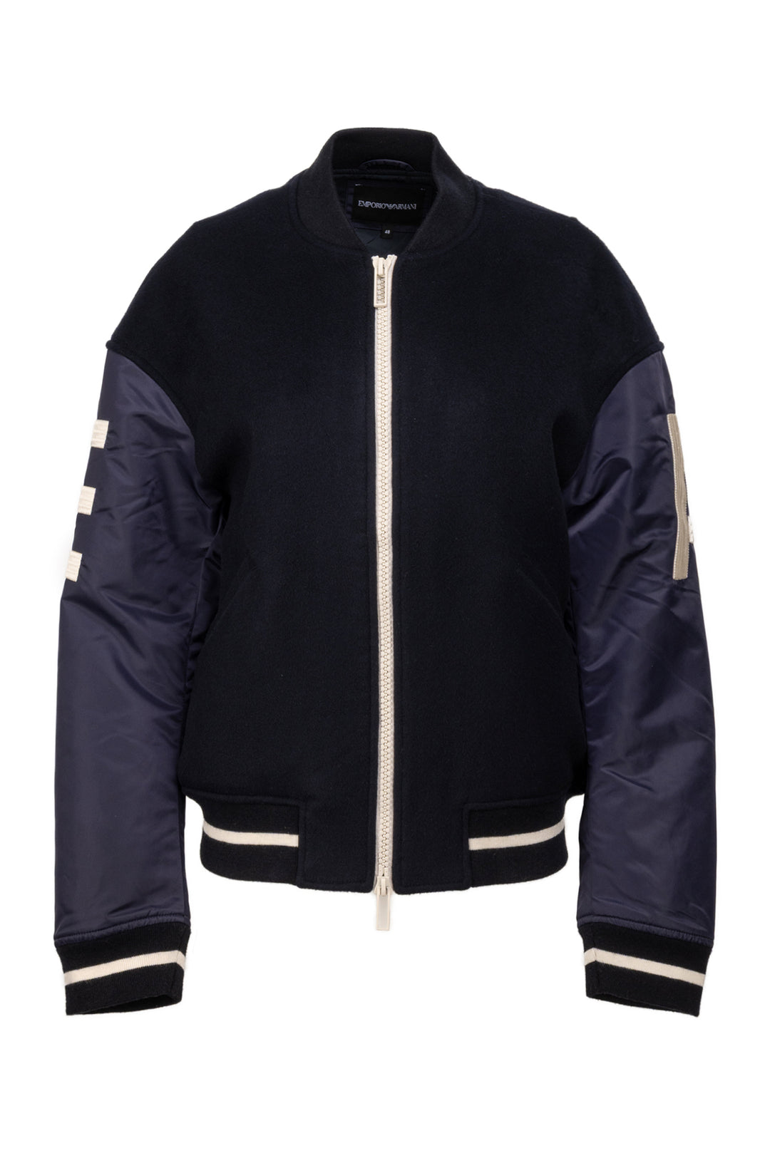 Emporio Armani Size 48 Men's Embroidered Bomber Jacket