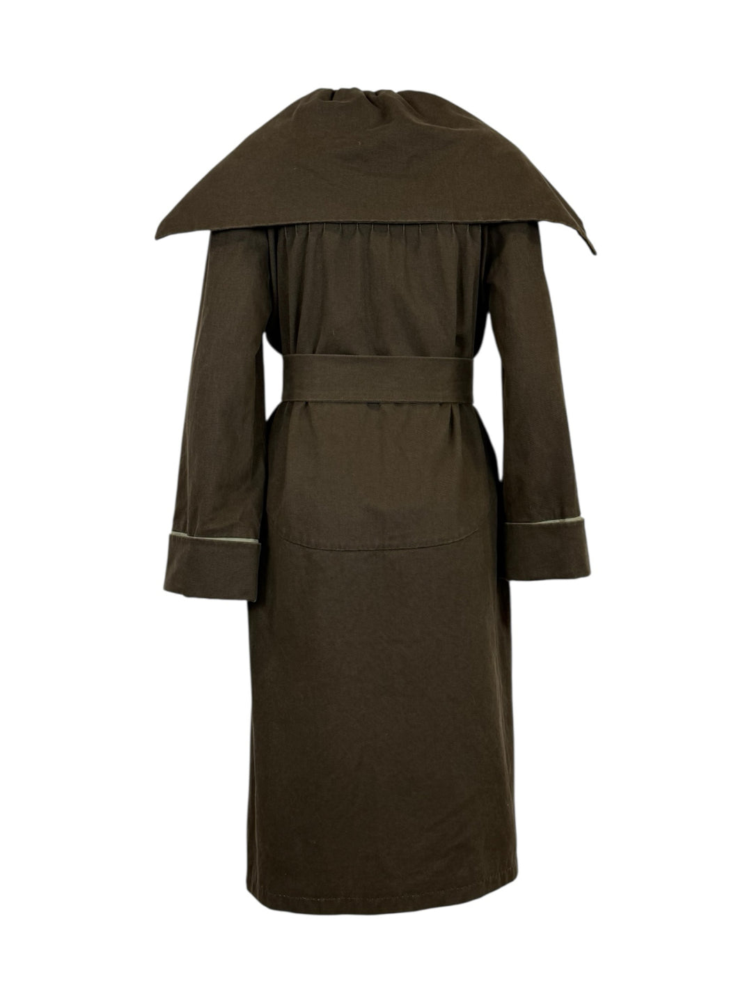 Dries Van Noten Size S Belted Wrap Cotton Coat