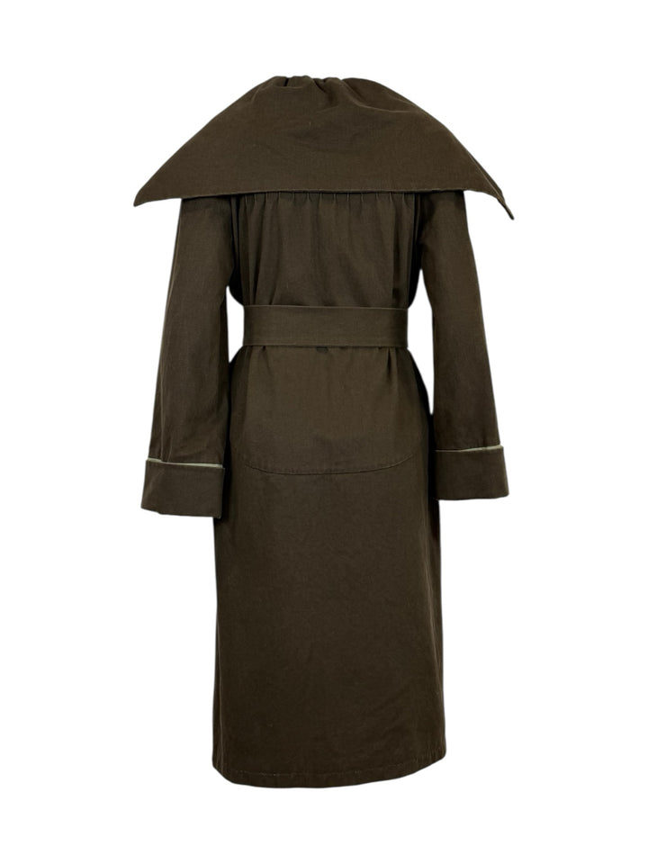 Dries Van Noten Size S Belted Wrap Cotton Coat