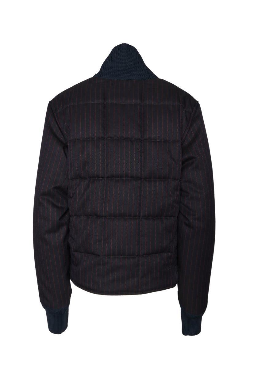 Victoria Beckham Size L Wool Cropped Puffer Jacket