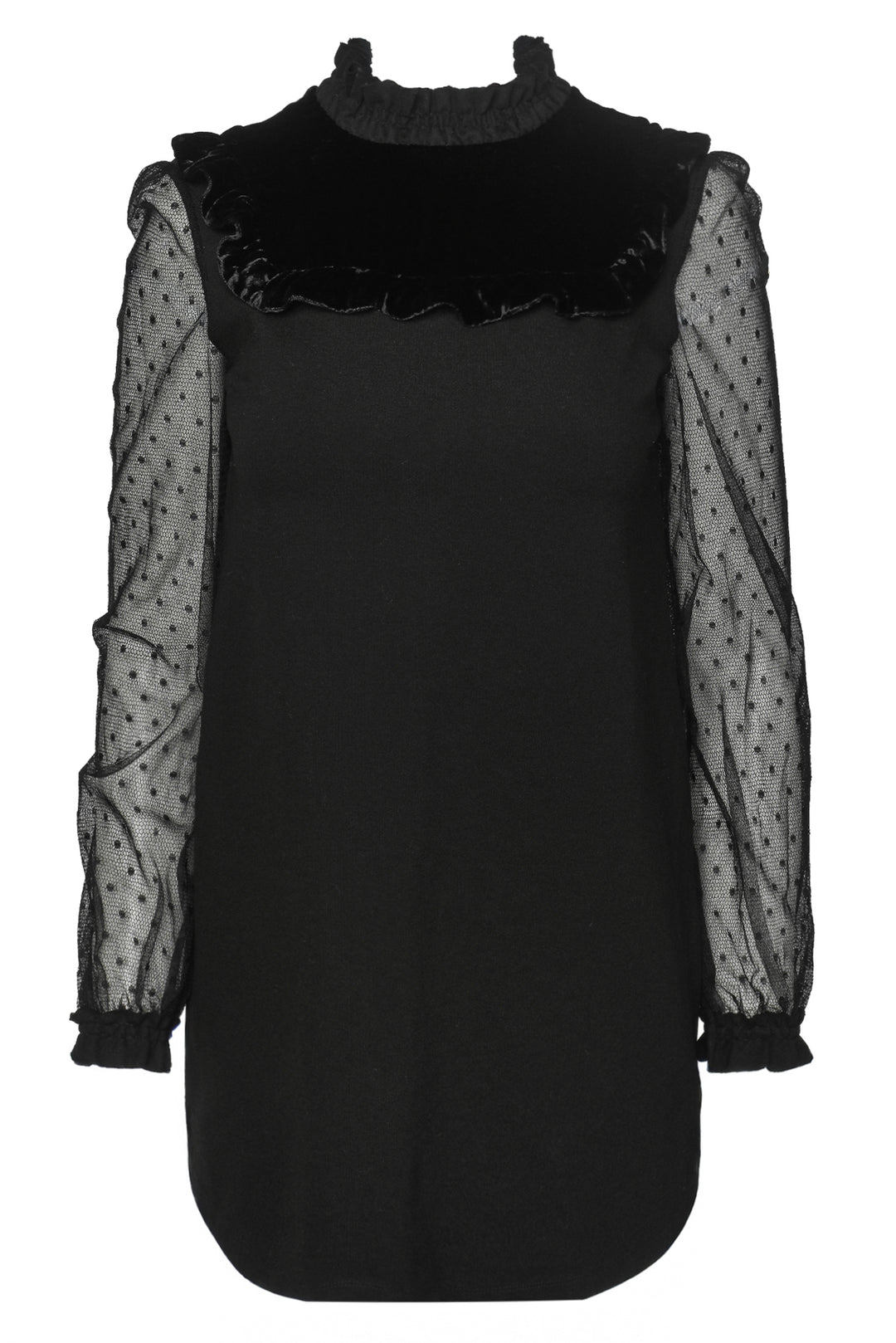 Red Valentino Size S Mock Neck Mini Dress