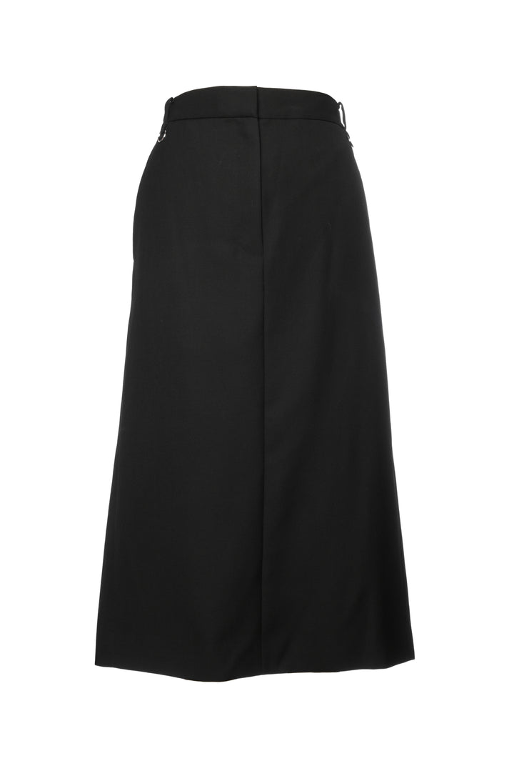 Tibi Size 8 Grain De Poudre Convertible Pleated Skirt