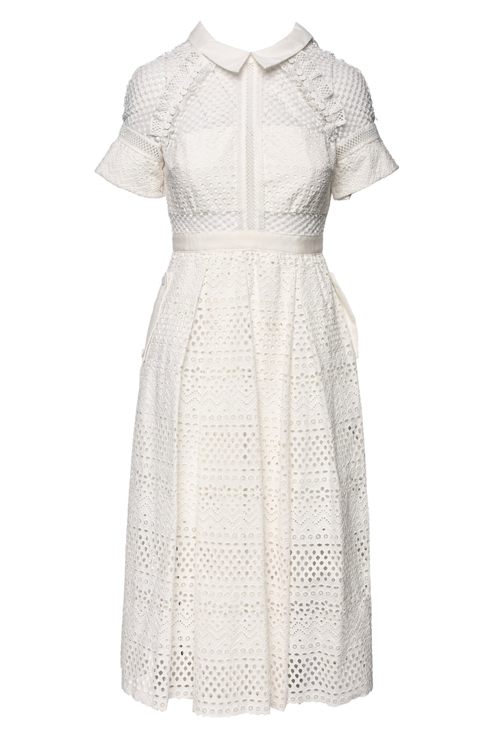 Self Portrait Size 4 Raglan Detail Midi Dress