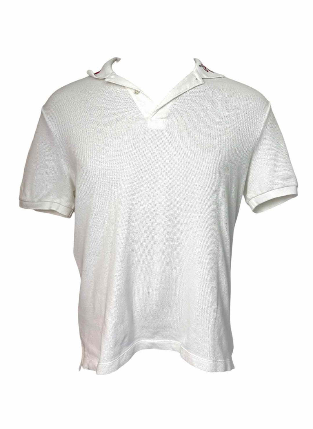 Gucci Size L Men's Embroidered Cotton Polo Shirt