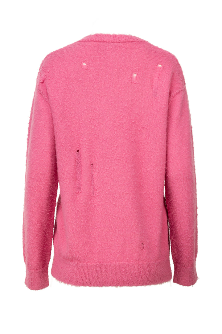 R13 Size XS Shaggy Oversized Distressed Edge Cardigan