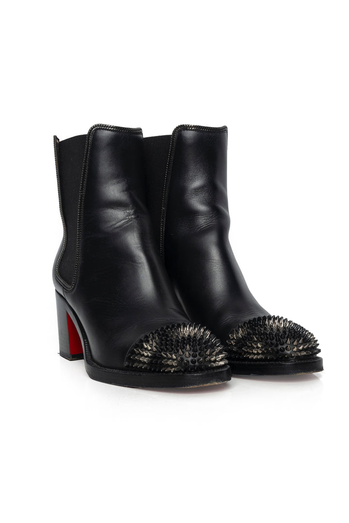 Christian Louboutin Size 36 Otaboo 70mm Spiked Toe Ankle Boots