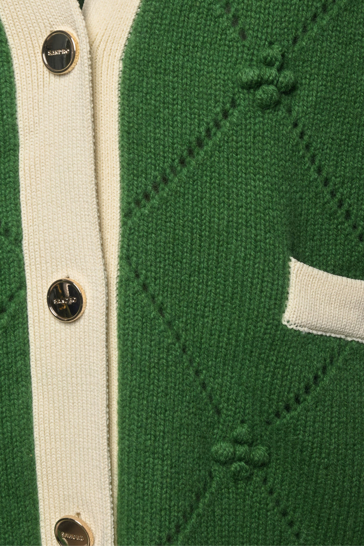 Sandro Size 1 Hibiscus Sweater Vest