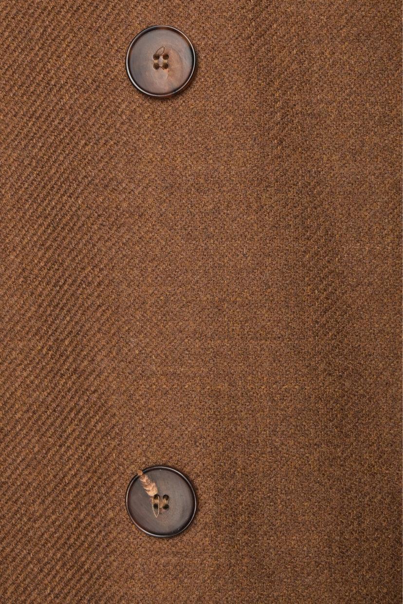 Lafayette 148 Size L Double Breasted Wool & Silk Blend Coat