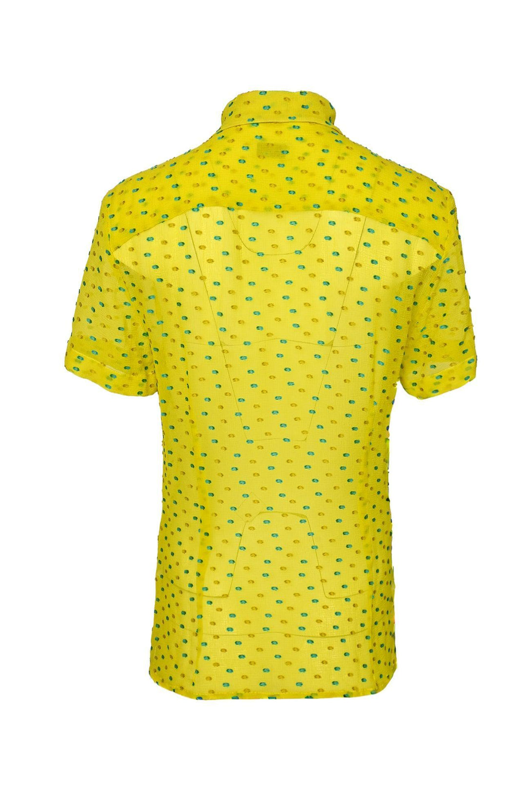 Dries Van Noten Size 38 Dotted Sheer Blouse