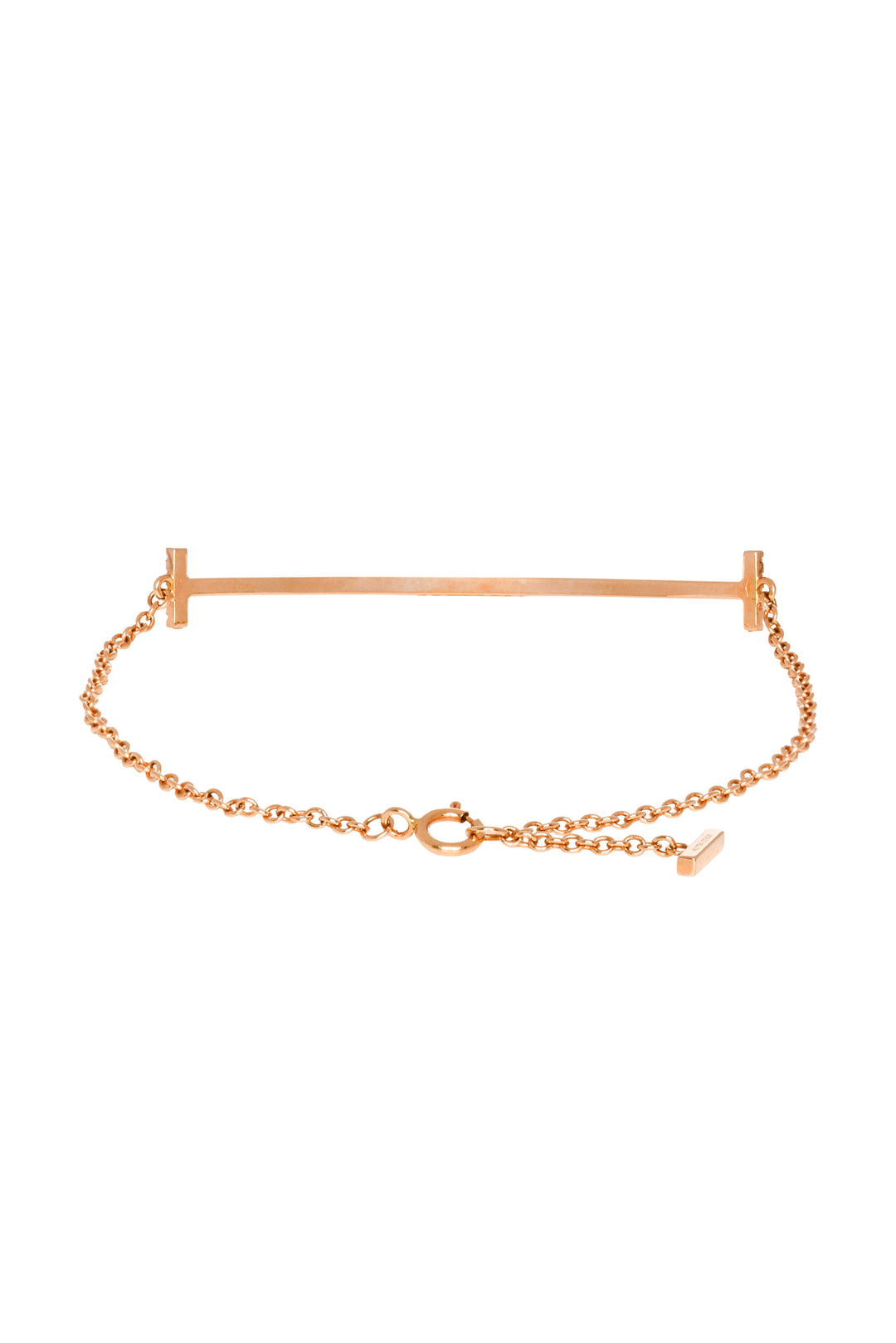 Tiffany & Co 18K Yellow Gold Medium T Smile Diamond Bracelet